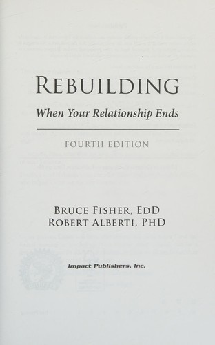 Rebuilding: When Your Relationship Ends book cover